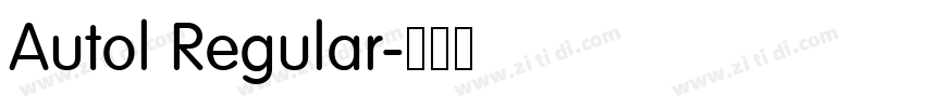 Autol Regular字体转换